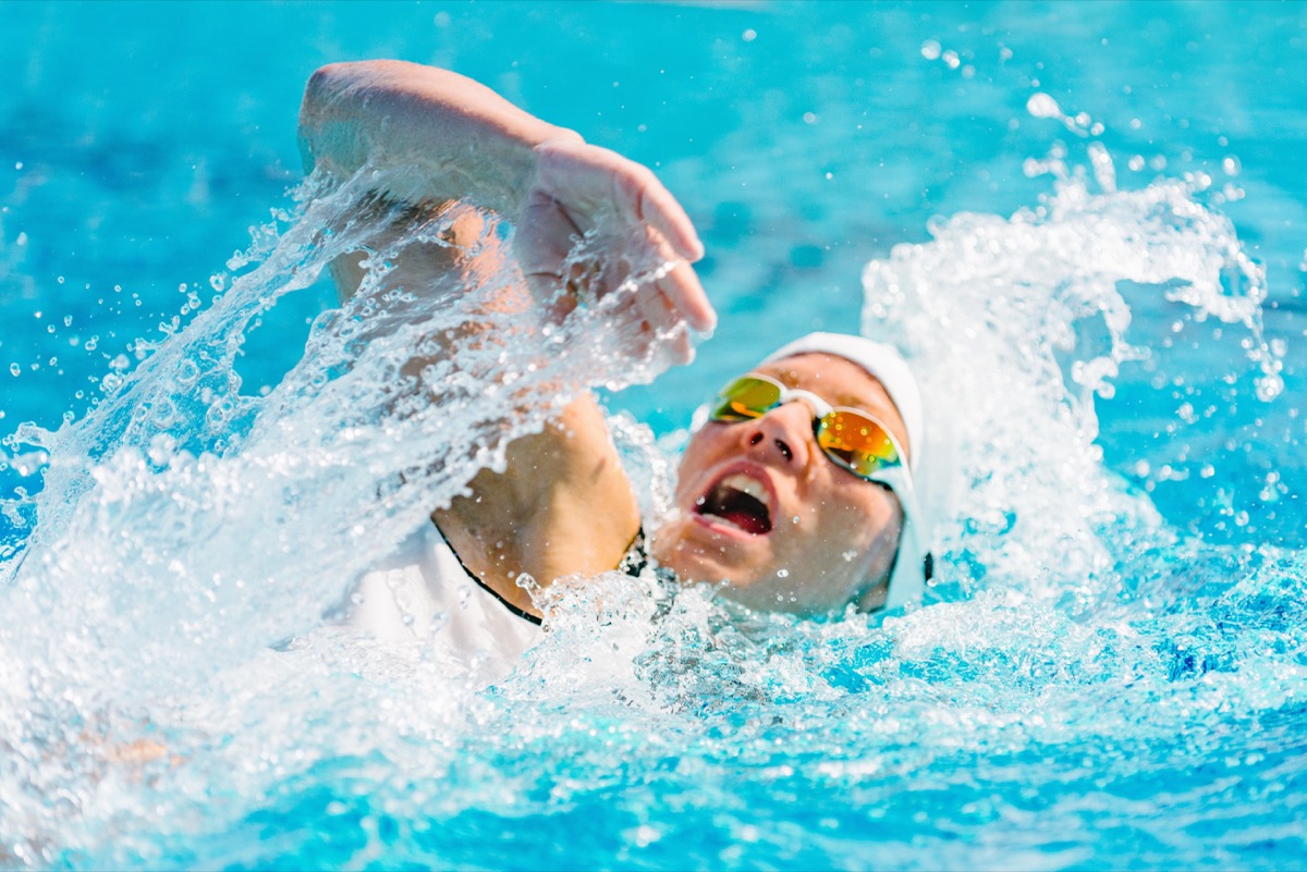 Person with outer ear discomfort from swimmer’s ear during a telehealth visit